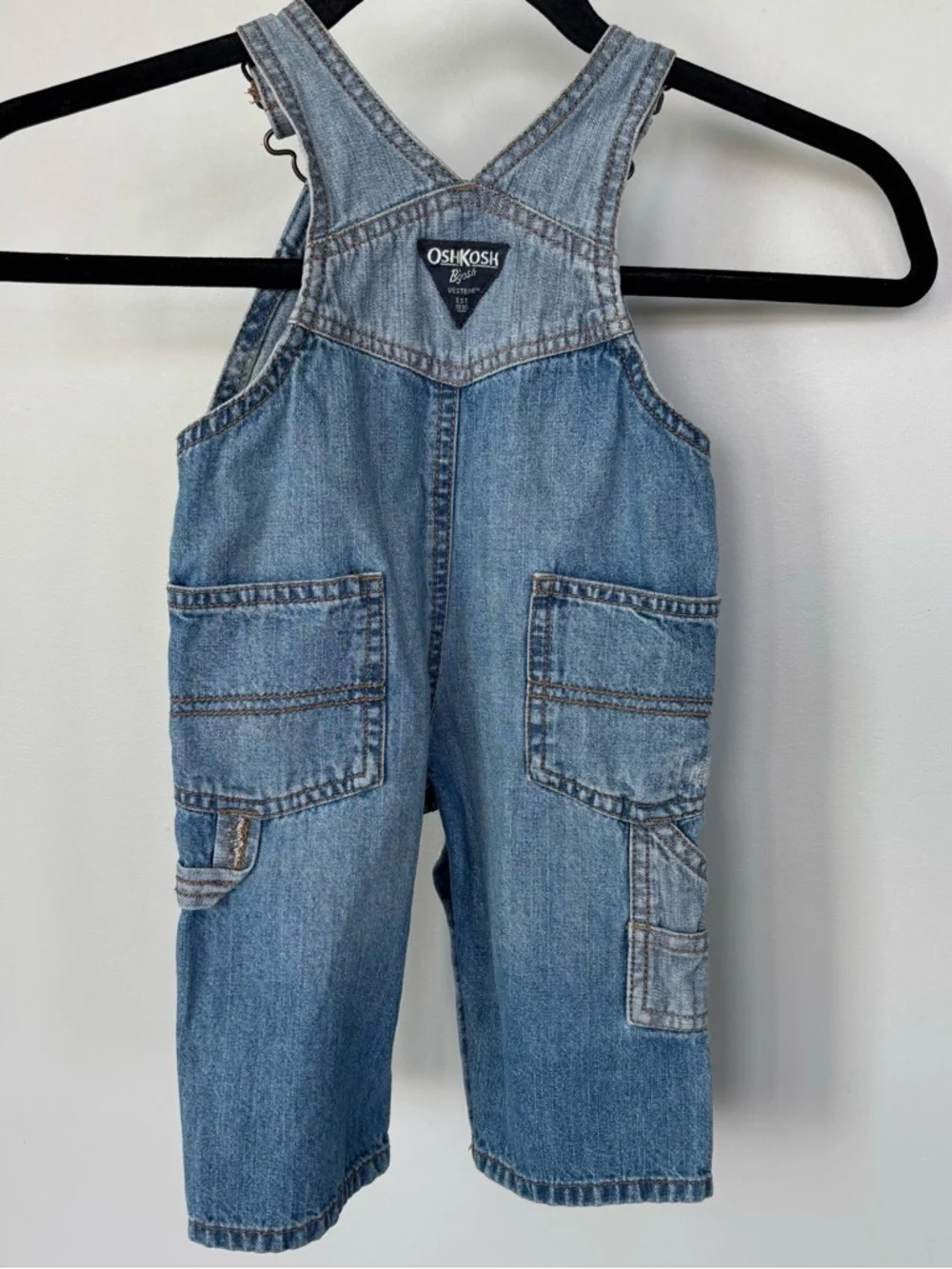 Oshkosh‎ Denim Overalls Size 6 Months